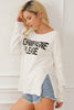 Snow White Champagne Please Graphic Sweater