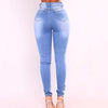 Stylish European and American Style Cotton Denim Jeans with High Waist Elasticity Black Jeans Pants Slouchy Jeans