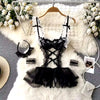 Women'S Bras Women'S Underwear Sets Sexy Lingerie Outfit Bra and Panty Set Woman Clothes Attractive Chest Suspenders below Sex