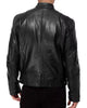 Men'S Leather Jacket Bomber Motorcycle Biker Pu Leather Casual Loose Fit Faux Jacket for Men