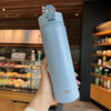 550/750ML Water Bottle with Straw Tyeso Vacuum Insulated Flask Thermal Cup Tumbler 304 Stainless Steel Coffee Thermos