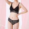 Sexy Lace Women Underwear Set Seamless Wire Free Bra Sets Hollow Out Bra and Panty Sets for Women Embroidery Intimates Lingerie