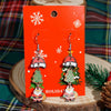 2024 New Fashion Christmas Collection Earrings Elk Shining Rhinestone Earrings Women'S New Year Charm Temperament Jewelry