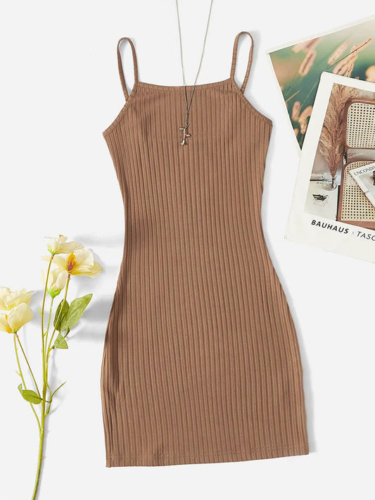 The New European and American Style Spice Girl Skinny-Wrapped Hip Dress Is Pure Wind Flat Halter Dress