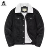 Male Cotton Jackets Padded Warm Loose Parka Coat Corduroy Short Jacket Man Solid Zip Windbreaker Winter Men'S Fleece Jacket