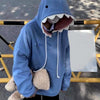 Autumn Winter New Funny Shark Patchwork Hoodies Men and Women Kawaii Sweatshirt Fashion Casual Pullover School Oversized Clothes