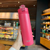 550/750ML Water Bottle with Straw Tyeso Vacuum Insulated Flask Thermal Cup Tumbler 304 Stainless Steel Coffee Thermos