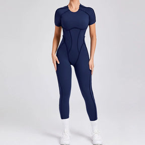 New Autumn/Winter Women'S One-Piece Yoga Jumpsuit Leggings Long-Sleeved Sexy Backless Slim Fit Sports Outfit