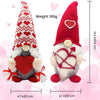 Valentines Day Decor - Valentines Day Decorations - Valentines Day Gifts for Her, Teacher, Girls, Him - Wedding for Women - Valentines Day Couple Plush Gnomes Decorations for Home