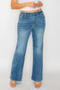 bytos Full Size Cat's Whiskers Mid Rise Bootcut Jeans