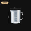 Plastic Graduated Measuring Cup Large Capacity Scale Laboratory Beaker Clear with Lid Transparent Mixing Cup Kitchen Baking