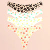 4Pcs Ultra Soft Underwear for Women Sexy Graphic Print Seamless Thongs Female Stretch Leopard G Strings Comfort Lingerie