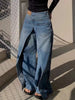 Trashy Y2K Style New Rock Hip Hop Baggy Wide Leg Jeans Pants Women 90S Clothes Vintage Straight Lady Denim Trousers Ropa Mujer