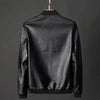 2024 Autumn New Men Black Biker PU Leather Coat Korean Fashion Men Pu Leather Jacket Trend Casual Fit Slim Baseball Clothes 8Xl