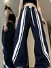 Vintage Y2K Hip Hop Baggy Cargo Pants Women Drawstring Elastic Low Waist Parachute Pants Sweatpants Loose Hippie Pants Trousers