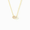 18K Gold-Plated 925 Sterling Silver Zircon Heart Necklace