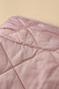 Pink Fleece Lined Quilted Vest Coats