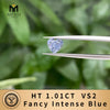 With IGI Certificate Fancy Blue Sapphir Diamond HPHT CVD Color Lab Grown Diamonds Wholesale