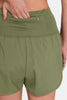 Zenana High-Waisted Zippered Back Pocket Active Shorts