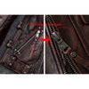 Motorcycle Cowhide Genuine Leather Jacket Men Slim Stone Milled Retro Jacket Calfskin Leather Coat Men Moto Biker Riding Clothes