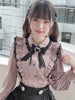 Japanese Kawaii Lace Ruffle Shirt Women Y2K Pink Bow Blouse Harajuku Cute Ladies Tops 2024 New Fashion Lolita Blusas Femme