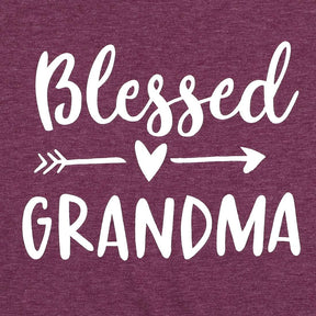 Blessed Grandma Shirt Funny Cute Graphic Tees Women Letter Print T-Shirt Casual Short Sleeve Tops