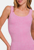 Zenana Ribbed Scoop Neck Tank