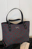 Polyester Bow Polka Dot Tote Bag