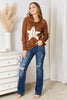 Heimish Full Size Star Graphic Hooded Sweater