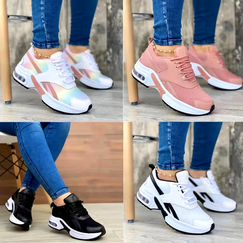 Women'S Sneakers Women'S Outdoor Running Shoes Mesh Breathable Women'S Sneakers Tennis Shoes Women'S Casual Sneakers