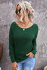 Crisscross Back Boat Neck Sweater