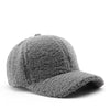 Autumn Winter Baseball Cap Women Artificial Lamb Wool Hats Keep Warm Cap Plush Baseball Caps Spring Baseball Cap Solid Sunshade