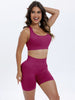 Scoop Neck Wide Strap Top and Shorts Active Set