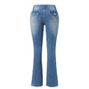 2024 New Women'S Stretch Boot Cut Jeans Fashion Slim Fit Hip-Lifting Denim Flared Pants Casual Women'S Trousers