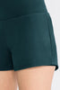 Wide Waistband Sports Shorts with Pockets