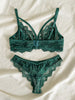 Women'S Lingerie & Underwear， Eyelash Sxy Fancy Lace Strapping Underwire Bra & Brazilian Panties ，Victoria Style