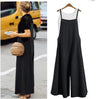 Women Straps Jumpsuit Summer Solid Color Wide Leg Pants Dungaree Bib Overalls Casual Loose Sleeveless Cotton Linen Jumpsuits 5Xl