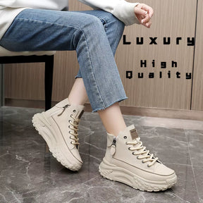 2024 New Women Sneakers Luxury Fashion High Top Women Boots Platform Casual Shoes Outdoor Running Shoes for Women Tenis De Mujer