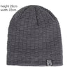 Winter Men'S Plush Hat Lining Beanies Outdoor Sports Keep Warm Knitted Skullies