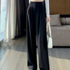 Elegant Wide Leg Pants Women Korean Style High Waist Black Baggy Pants Office Ladies Fashion Loose Suit Trousers Streetwear 2024