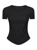 Millennia Notched Short Sleeve Active T-Shirt