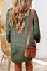 Parchment Cable Knit Drop Shoulder Loose Fit Sweater Dress