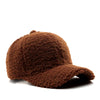 Autumn Winter Baseball Cap Women Artificial Lamb Wool Hats Keep Warm Cap Plush Baseball Caps Spring Baseball Cap Solid Sunshade