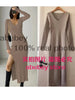 Spring and Winter Sexy French Slit Sweater Dress Female Slim Tight-Fitting Hip-Knit Over-The-Knee Dresses