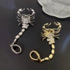 New Fashion Trend accessories Sexy Hip Hop Punk Metal Scorpion Ring Women'S Jewelry Party Surprise Gift 